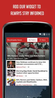 Chicago Hockey News android App screenshot 0